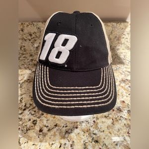 Vintage Kyle Busch NASCAR racing headwear sporting the M&M sponsor. NWT